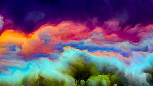 渐变云永远的山可能的星球系列艺术创意的上安排充满活力的色调渐变背景