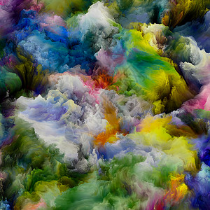 油漆动态彩色梦想系列视觉上令人愉快的梯度光谱色调的作品的想象力,创造力艺术绘画背景图片