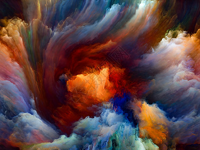 彩色流动系列音乐创造力想象力艺术等上排列数字油漆流图片