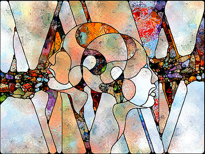 彩色长笛多色光彩色玻璃系列的统由颜色纹理片段的图案成,比喻片段艺术诗歌的统背景