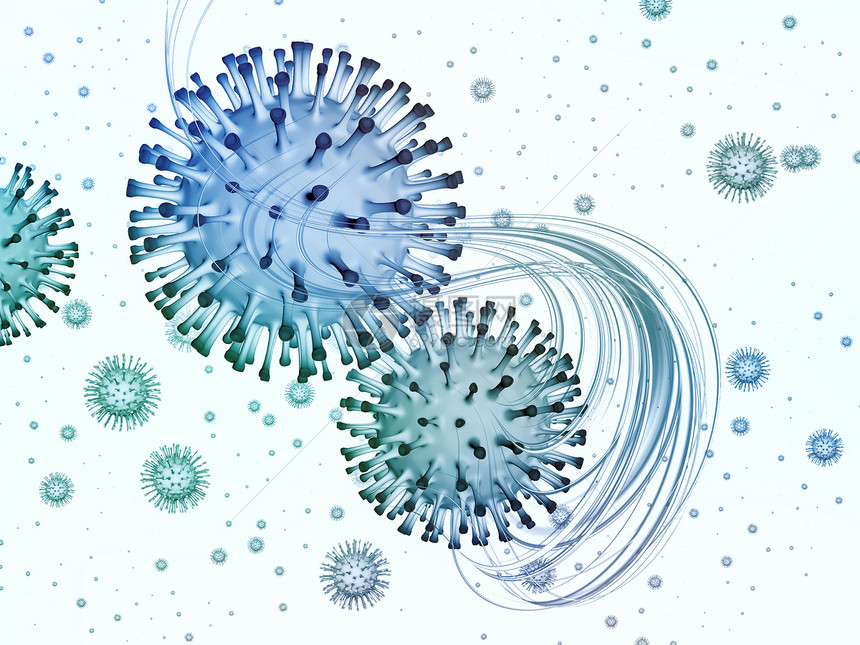 冠状病化学病流行系列与病流行病感染疾病健康有关的冠状病颗粒微元素的背景图片