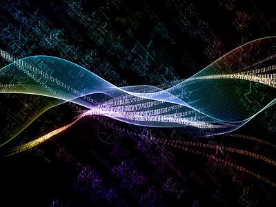 西格玛场系列数字正弦波数字光数学公式现代科学技术中的相互作用背景
