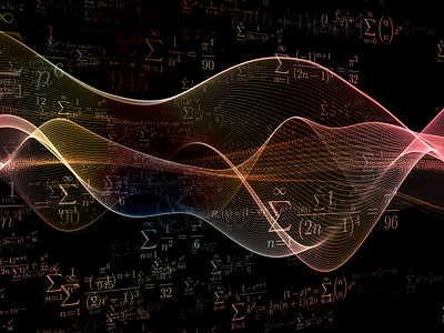 6西格玛西格玛场系列数字正弦波数字光数学公式现代科学技术中的相互作用背景