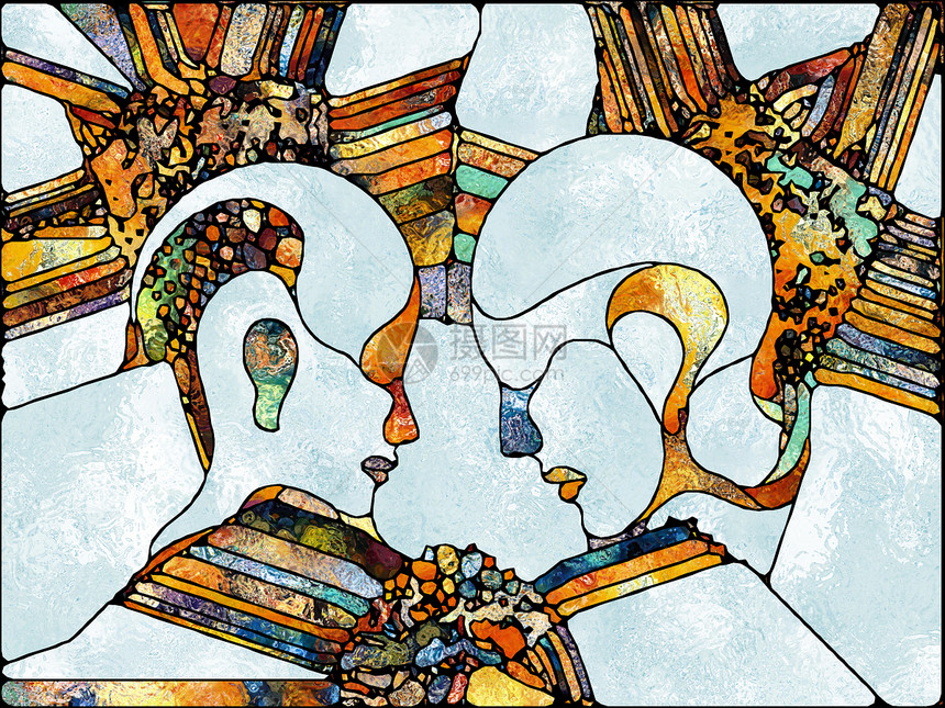 破碎的想象力彩色玻璃系列的统颜色纹理碎片图案的背景,用于片段艺术诗歌的统项目图片