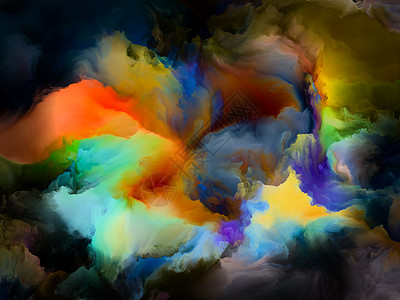 油漆运动彩色梦想系列梯度光谱色调的图像上与想象力创造力艺术绘画有关图片
