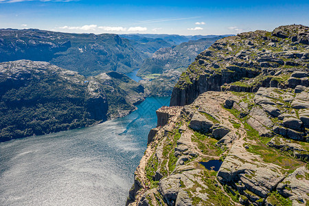 挪威福桑德费克的著名旅游景点高清图片