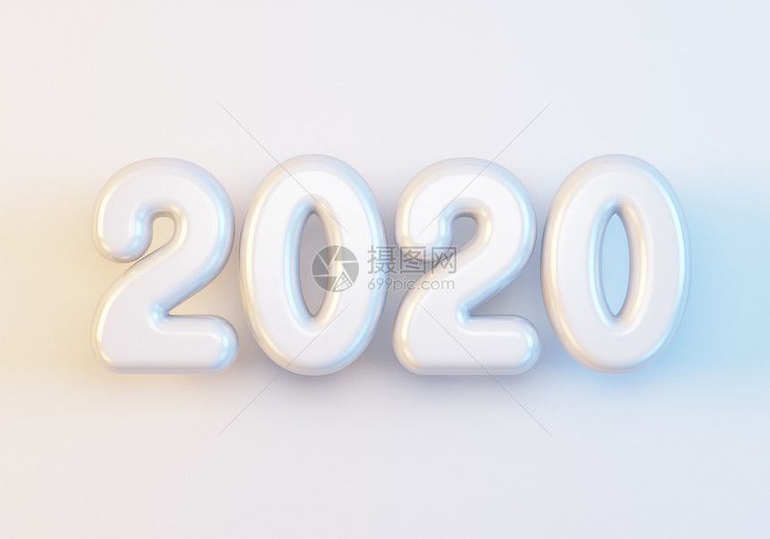 2020年新年快乐创意背景或贺卡图片