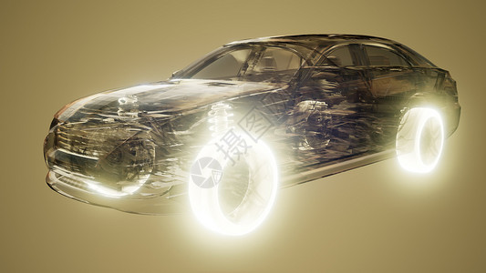 汽车车轮透明的汽车中闪闪发光汽车车轮车里发光图片