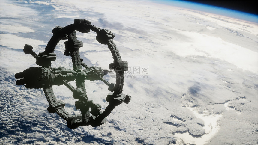 地球宇宙飞船的景色国际站正绕地球运行地球宇宙飞船的景色国际站正绕地球运行图片
