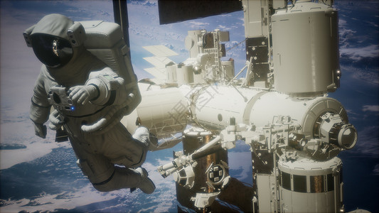 宇航员照片国际站太空宇航员地球上空这张照片的元素由美国宇航局提供国际站太空宇航员地球上的外层背景