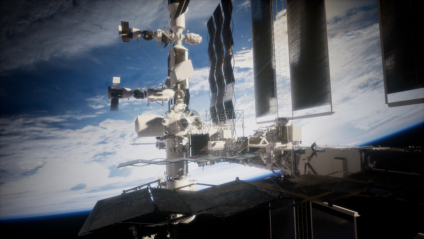 地球外层站这幅图像的元素由美国宇航局提供地球外层站ISS图片