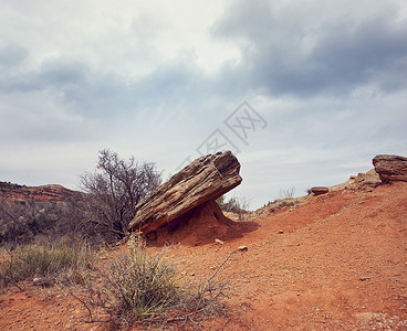 德克萨斯州帕洛杜罗峡谷州立公园的岩石图片