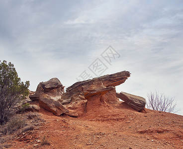 德克萨斯州帕洛杜罗峡谷州立公园的岩石图片