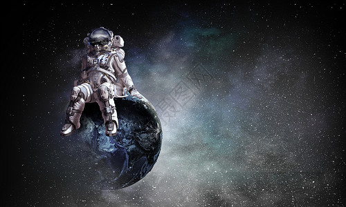 坐厄尔星球上的宇航员这幅图像的元素由美国宇航局提供的宇宙中的宇航员图片
