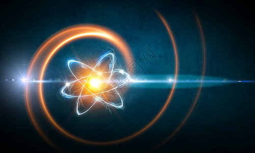 原子晶体结构原子中科学技术能源的原子分子抽象背景