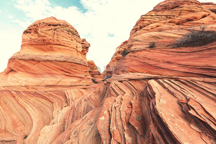 美国犹他州的砂岩地层图片
