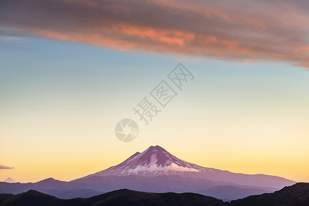 南美洲智利美丽的火山景观图片