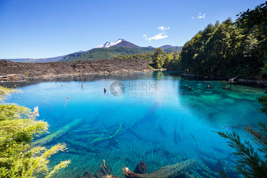南美洲智利美丽的火山景观图片