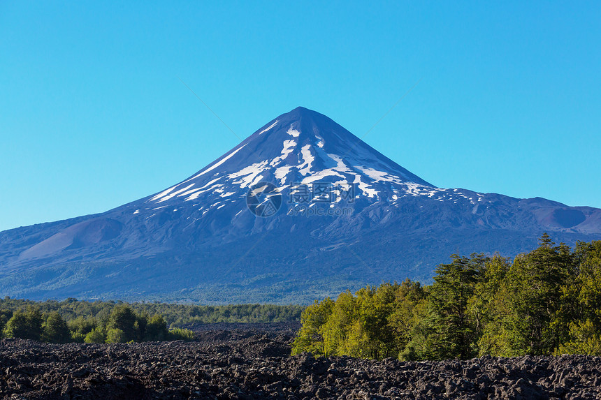 南美洲智利美丽的火山景观图片