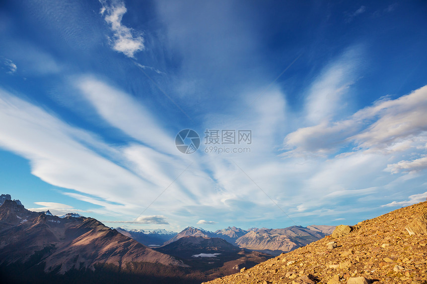 阿根廷南部的巴塔哥尼亚景观图片