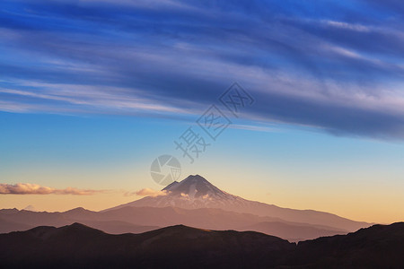 南美洲智利美丽的火山景观图片