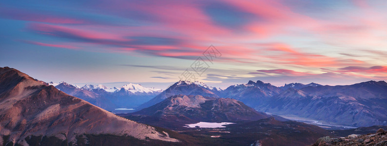 阿根廷风景阿根廷南部的巴塔哥尼亚景观背景