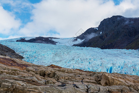 挪威Svartisen冰川景观图片