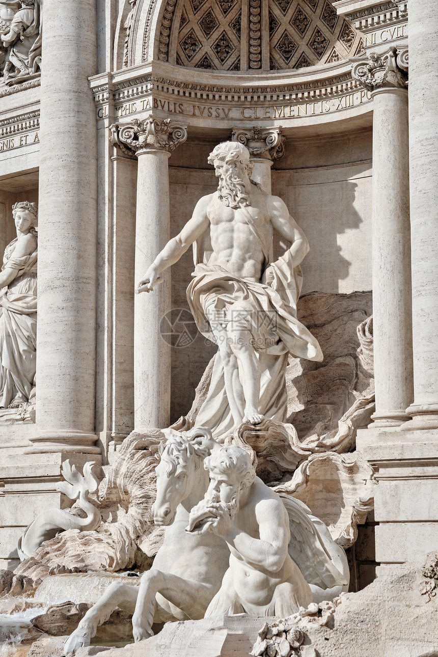 意大利罗马的喷泉迪特里维图片