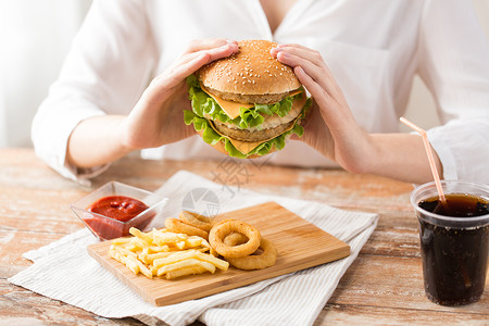 手汉堡食品快检高清图片
