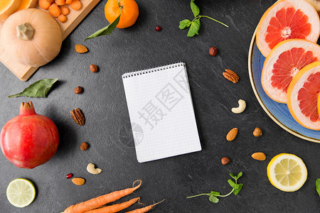 食物,健康饮食饮食笔记本,水果蔬菜石板桌笔记本,水果蔬菜图片
