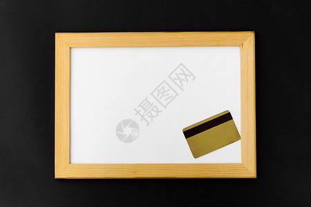 信用卡模板购物消费主义白色磁板信用卡黑色背景白色磁板黑色信用卡背景