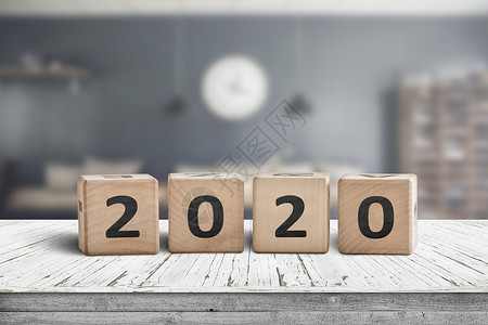 2020个背景模糊的舒适厨房里的木桌上签名图片