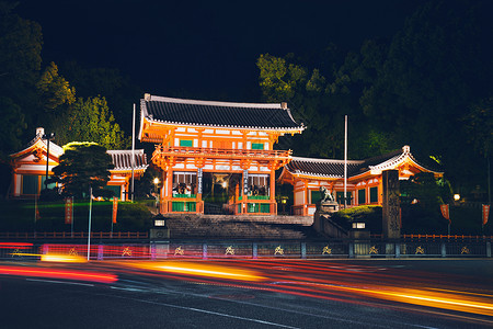 日本京都的雅坂神社的主门日本京都的雅坂神社的主门日本图片