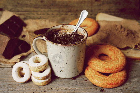 早餐加热巧克力传统糖果图片
