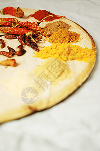 印度美味的印度香料的混合图片