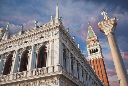 帕尼尔马克广场威尼斯意大利背景