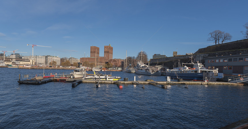 奥斯陆市的港口挪威图片