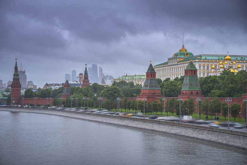 莫斯科河看克里姆林宫俄罗斯图片