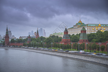 莫斯科河看克里姆林宫俄罗斯图片