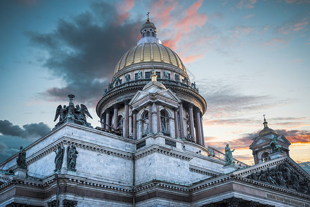 艾萨克大教堂彼得堡最大的东正教教堂高清图片