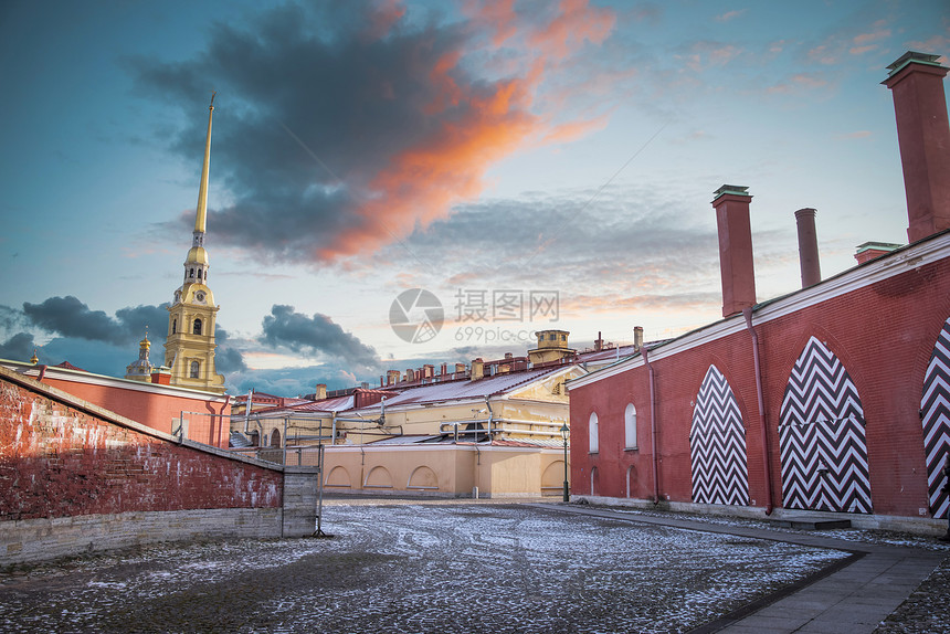 彼得保罗堡垒彼得堡,位于兔子岛图片