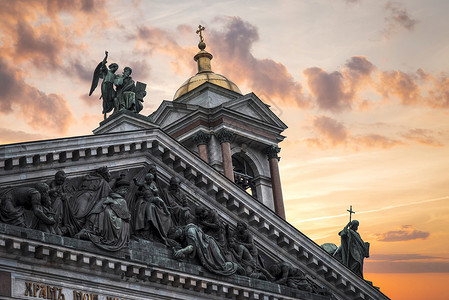 艾萨克大教堂彼得堡最大的东正教教堂高清图片