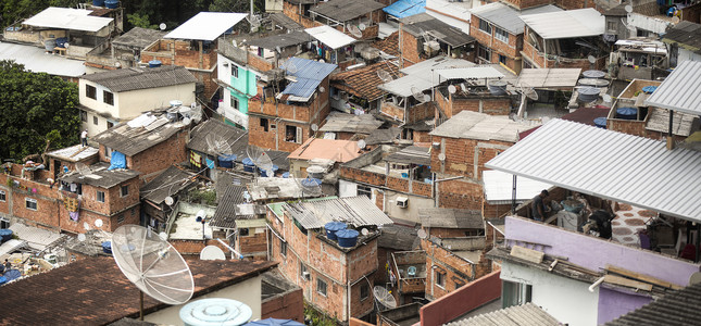 里约热内卢市中心贫民窟巴西高清图片