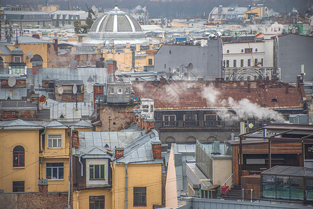 彼得堡冬天建筑学海部高清图片