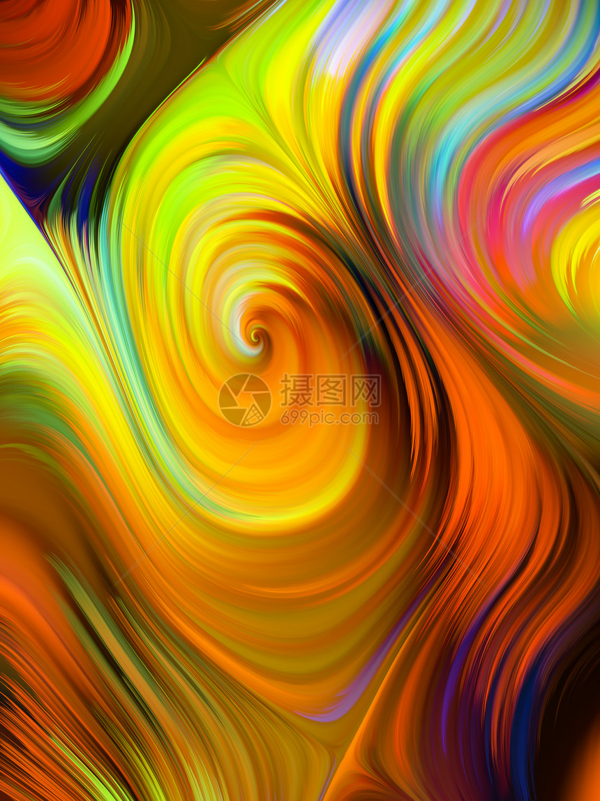 运动中的颜色液体屏幕系列充满活力的色调梯度上与艺术技术相关的图像图片