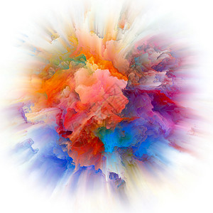 色彩情感系列想象创意艺术学科色彩爆炸的创造安排图片