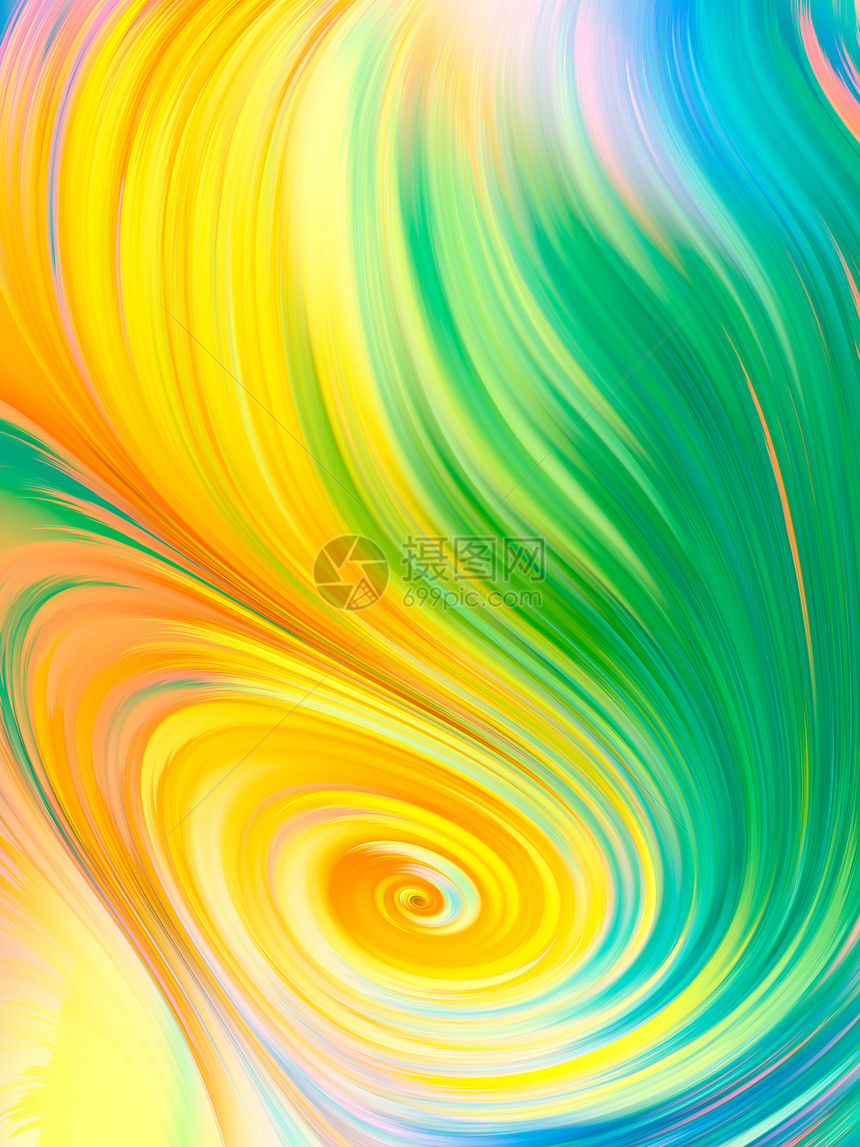 彩虹色纤维的图案溢出颜色系列图片