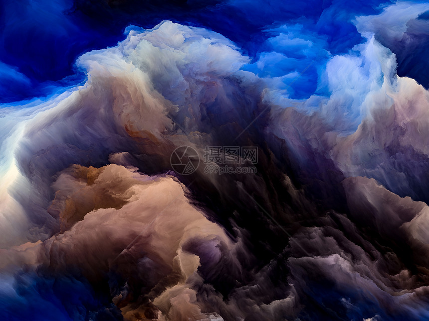 可能的云可能的星球系列背景充满活力的色调梯度的作品艺术,创意图片
