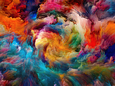 涡旋扭漩涡系列画布上色彩运动的创造安排,艺术创造力想象力的隐喻图片