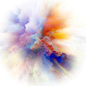 色彩情感系列视觉上吸引力的背景,由颜色爆炸制成,适合于想象创意艺术的布局图片